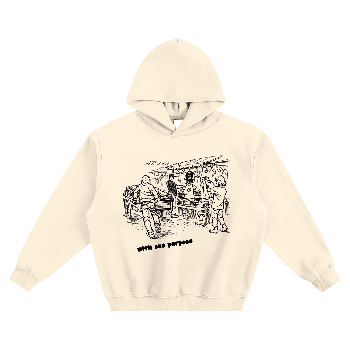 Fleeced Boxy Hoodie