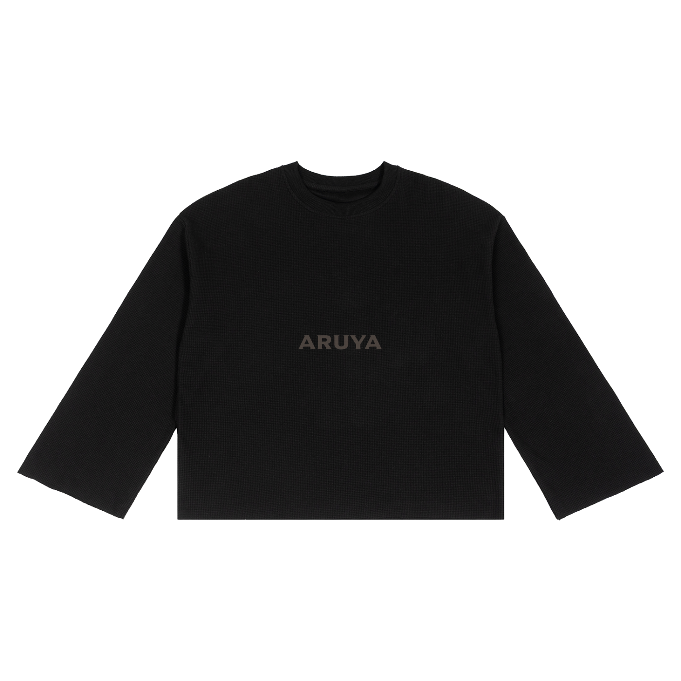 BLACK U LINE LONG SLEEVE