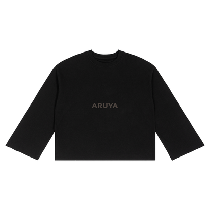 BLACK U LINE LONG SLEEVE
