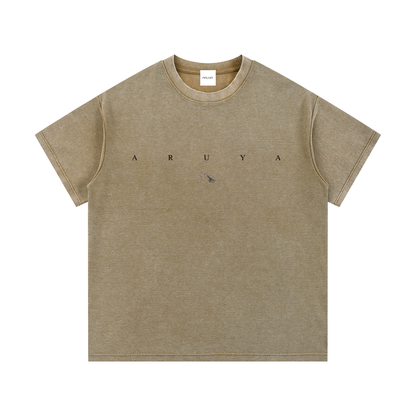 Mineral Wash Waffle Knit T-Shirt