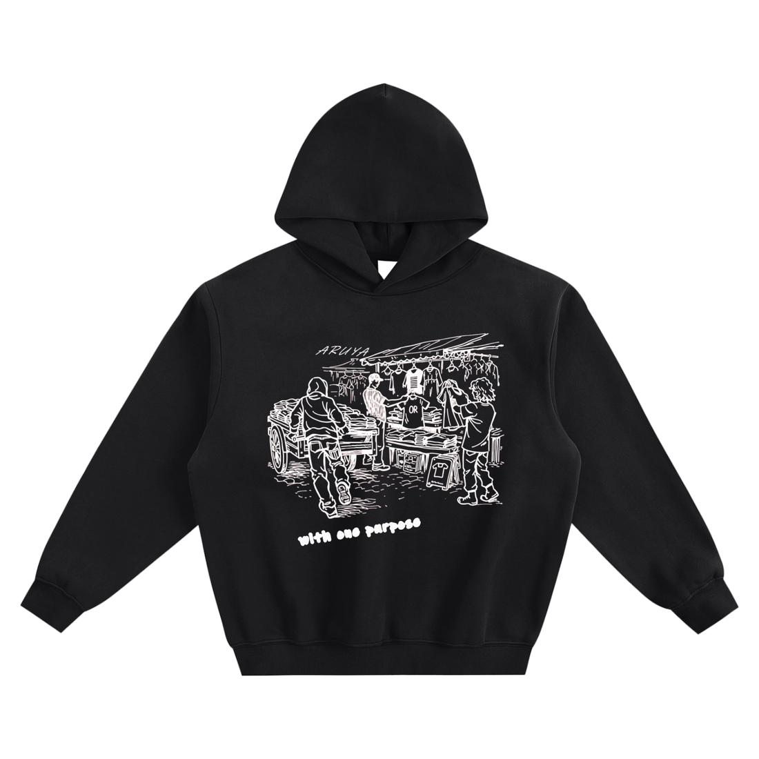 Fleeced Boxy Hoodie