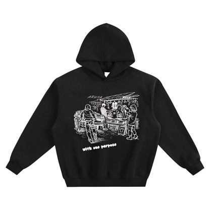 Fleeced Boxy Hoodie