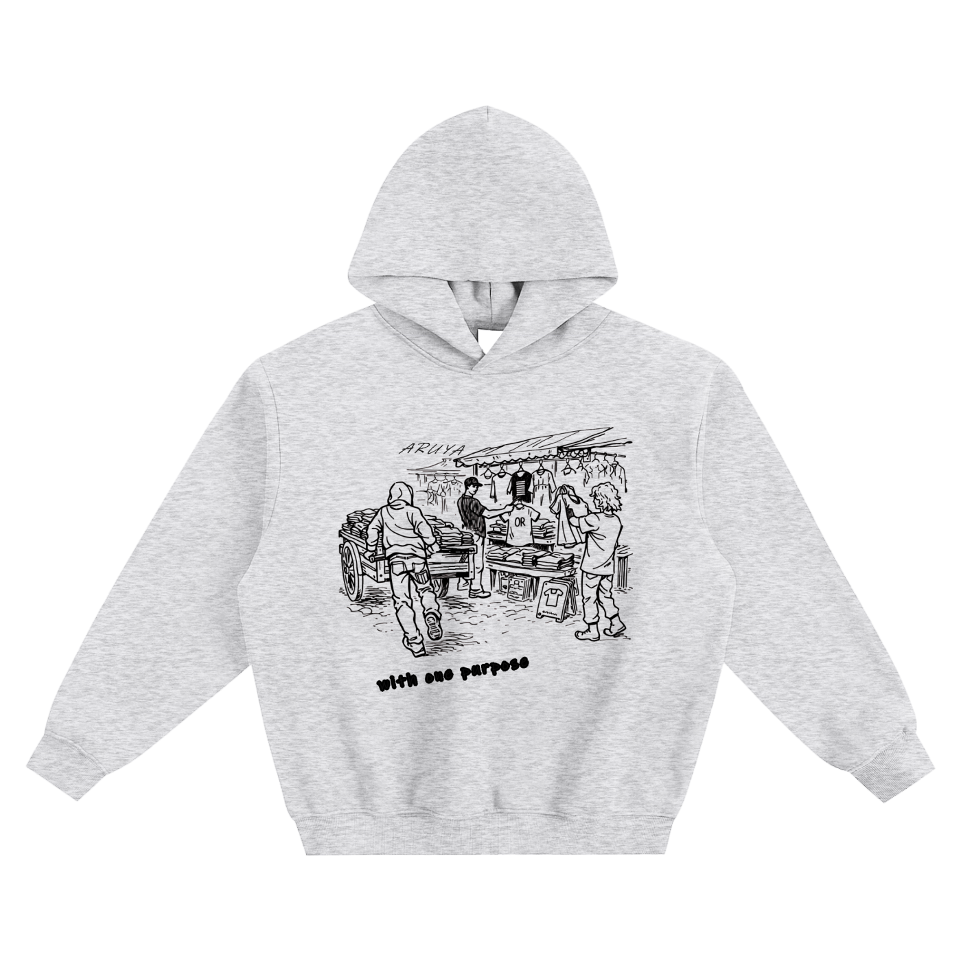 Fleeced Boxy Hoodie