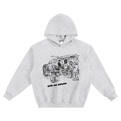 Fleeced Boxy Hoodie