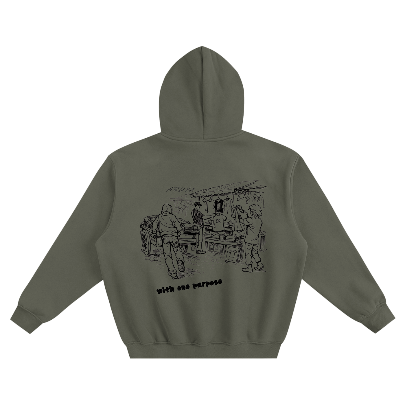 Fleeced Boxy Hoodie