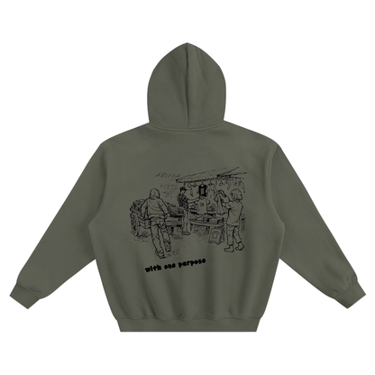 Fleeced Boxy Hoodie