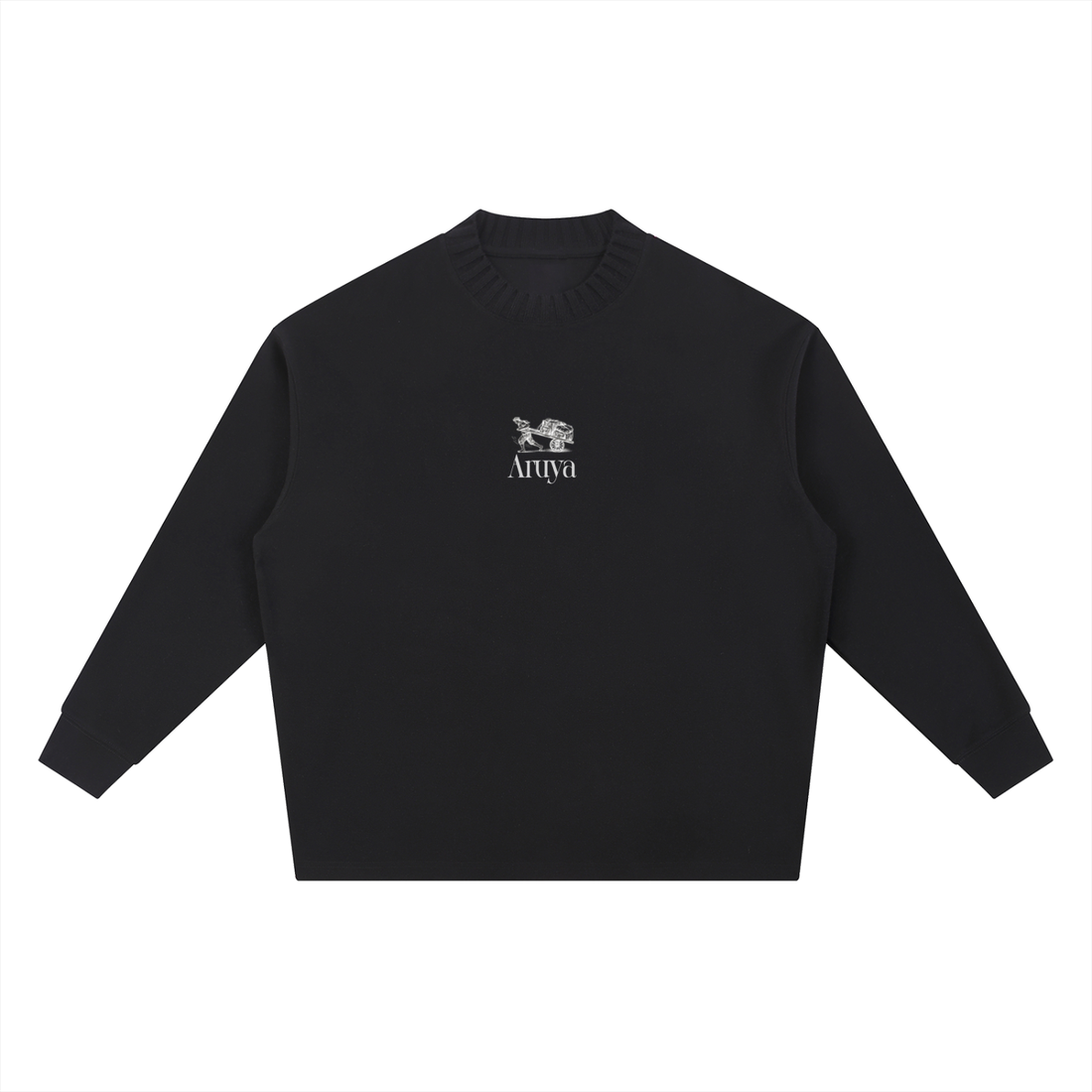 Knitted Round Neck Oversize Sweatshirt