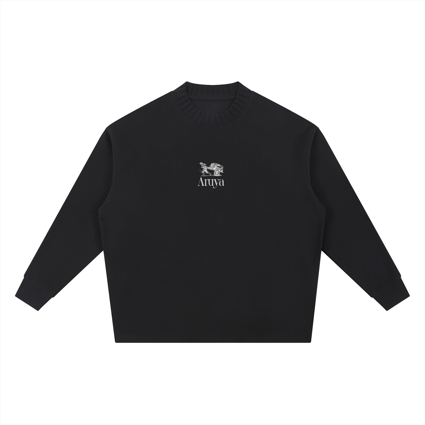 Knitted Round Neck Oversize Sweatshirt