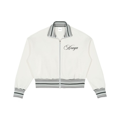 Rib Collar Zip Jacket