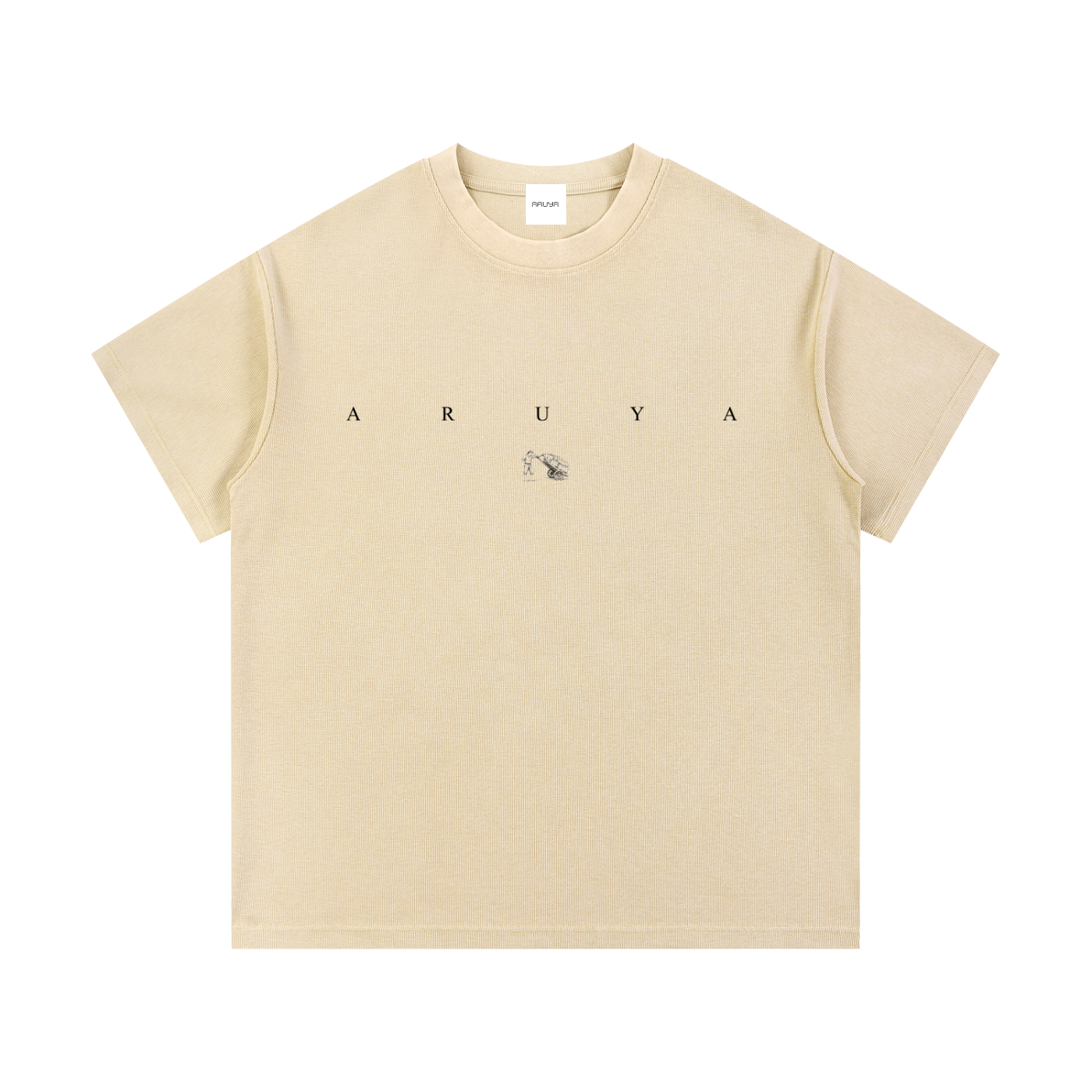 Mineral Wash Waffle Knit T-Shirt
