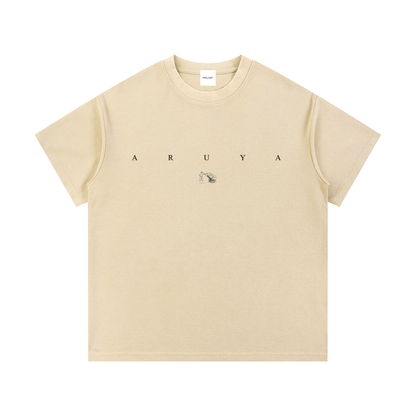 Mineral Wash Waffle Knit T-Shirt