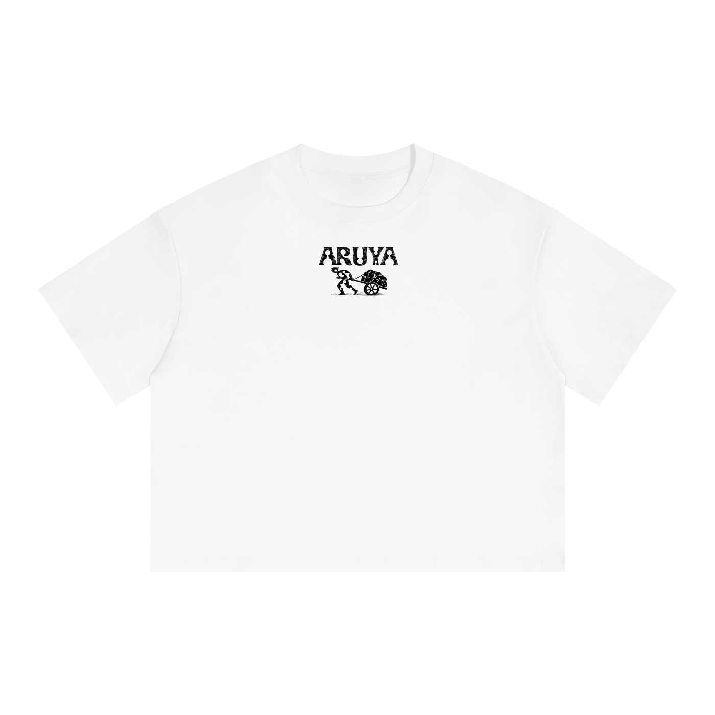 Unisex Boxy Drop Shoulder Crop T-Shirt