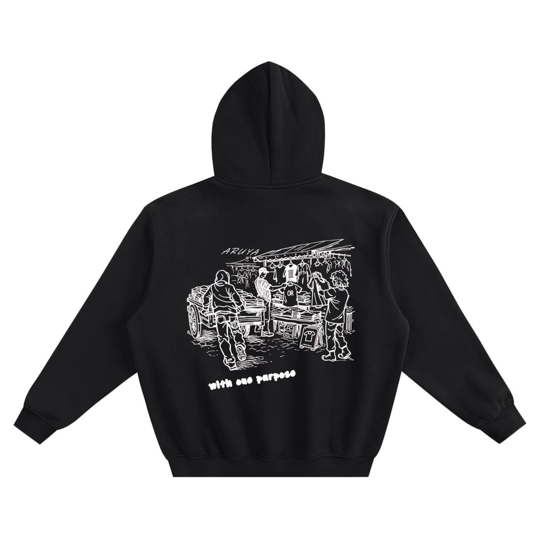 Fleeced Boxy Hoodie