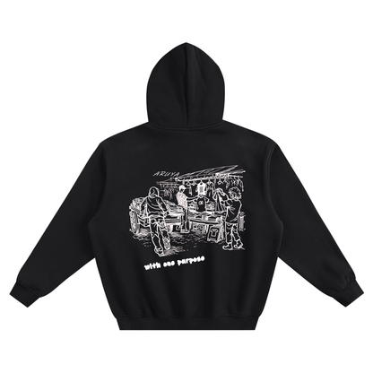 Fleeced Boxy Hoodie
