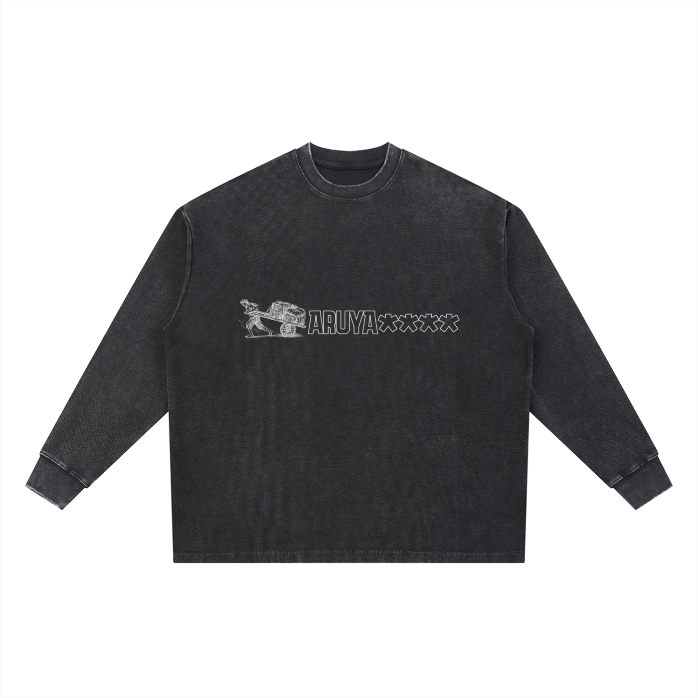 Mineral Wash Waffle Oversized T-Shirt