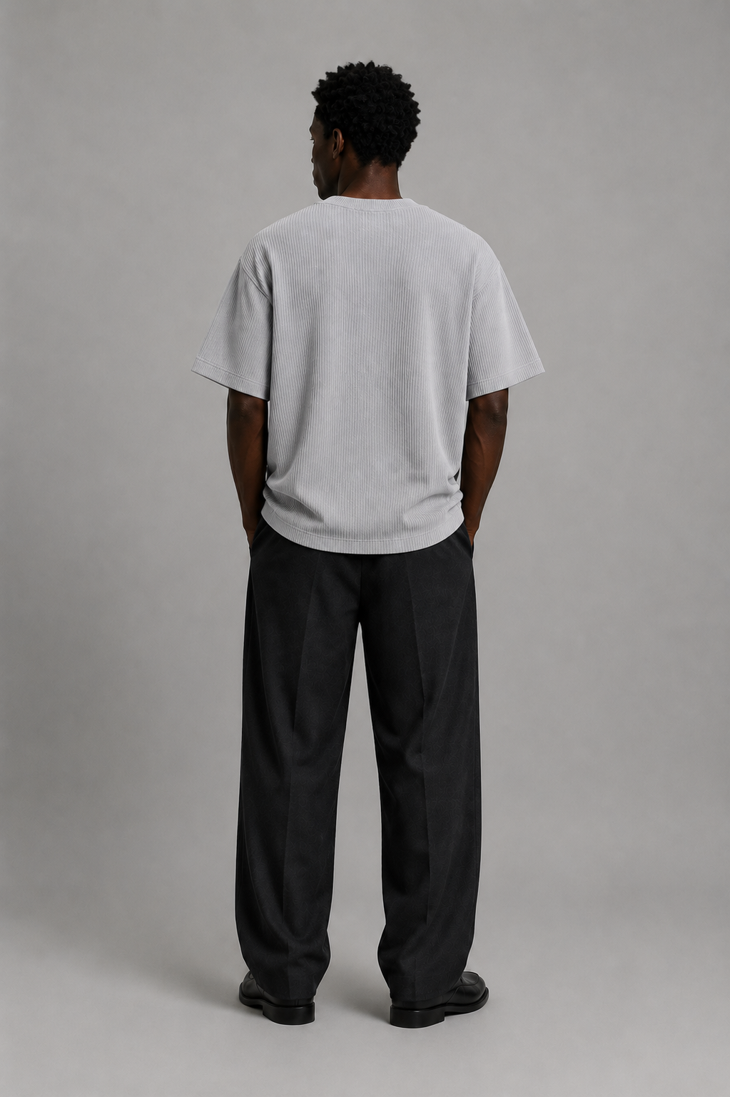 LOFI LINED TEE GRAY