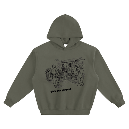 Fleeced Boxy Hoodie