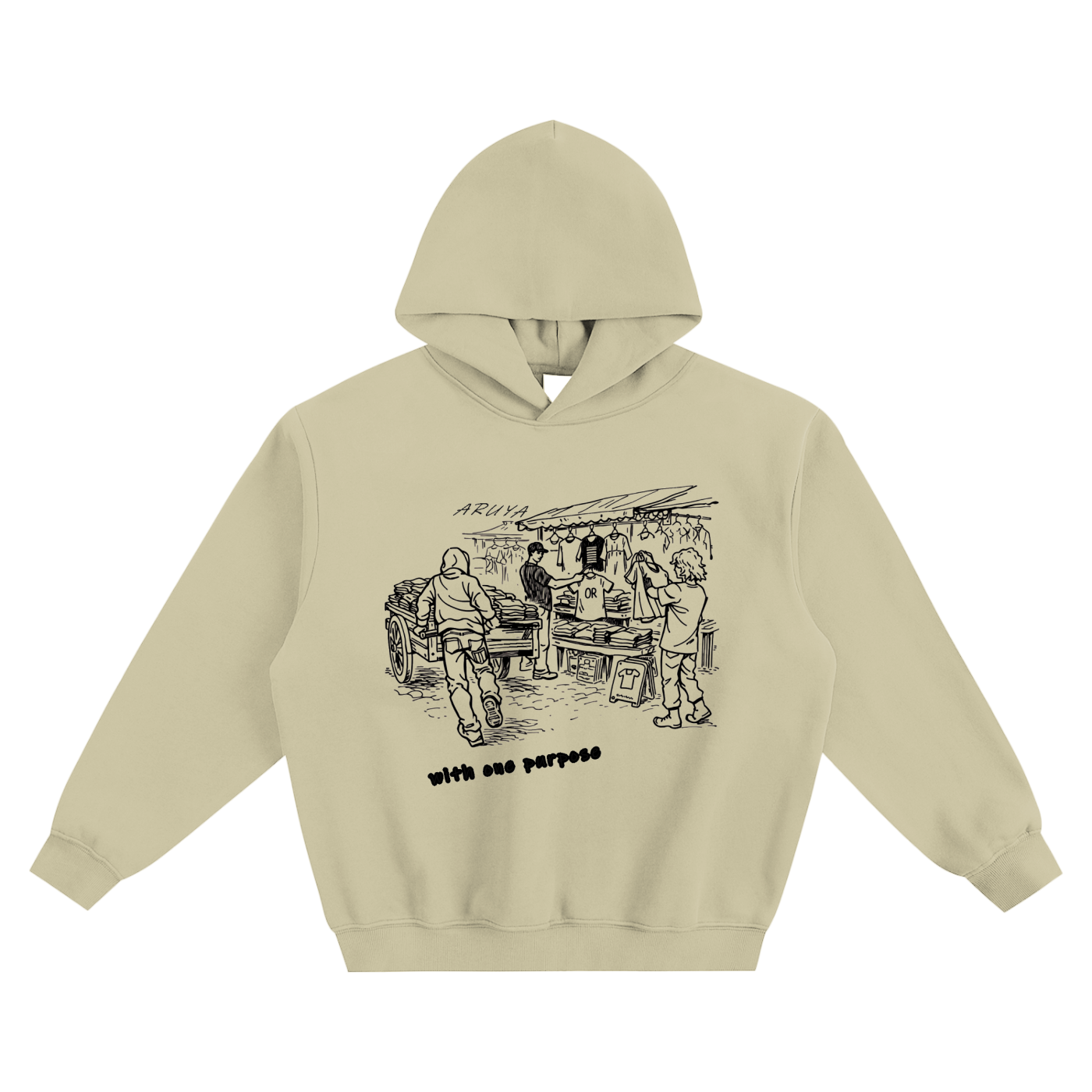 Fleeced Boxy Hoodie