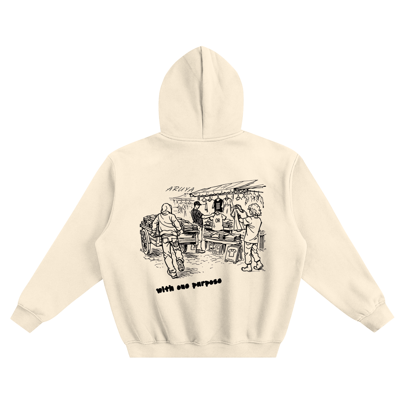 Fleeced Boxy Hoodie