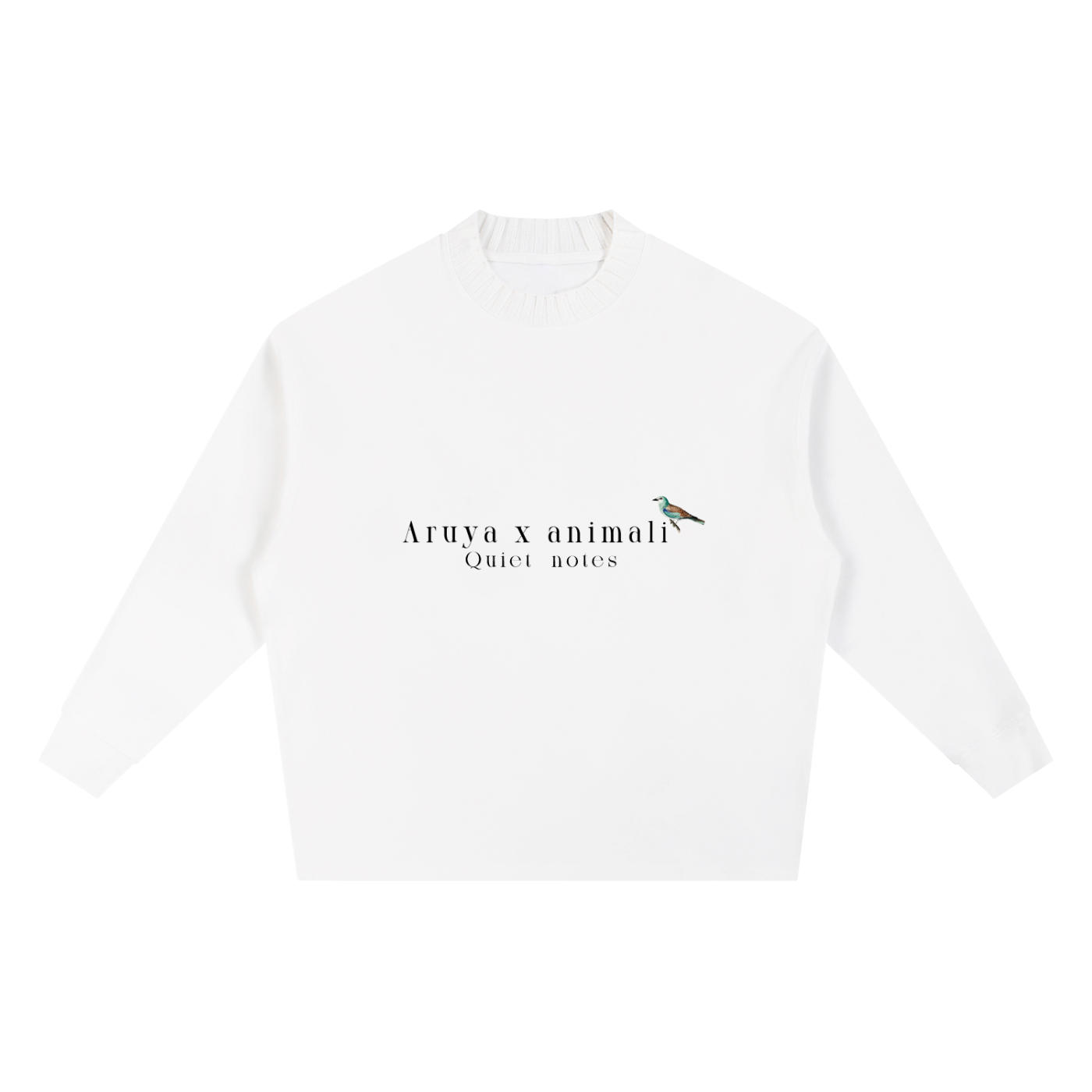 Knitted Round Neck Oversize Sweatshirt
