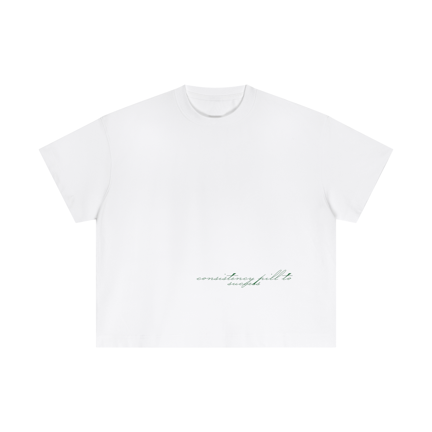 Consistency Script Tee White