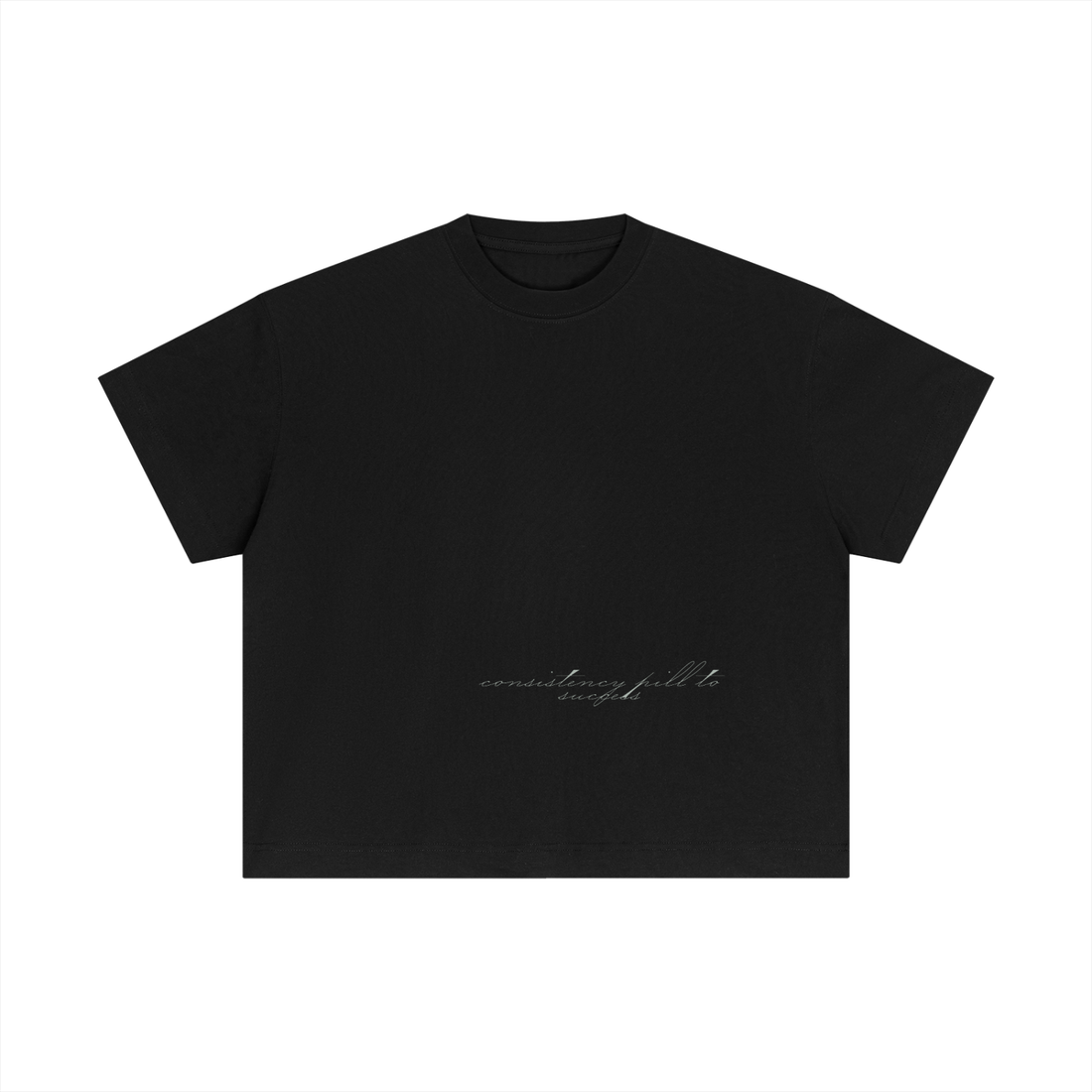 Consistency Script Tee White