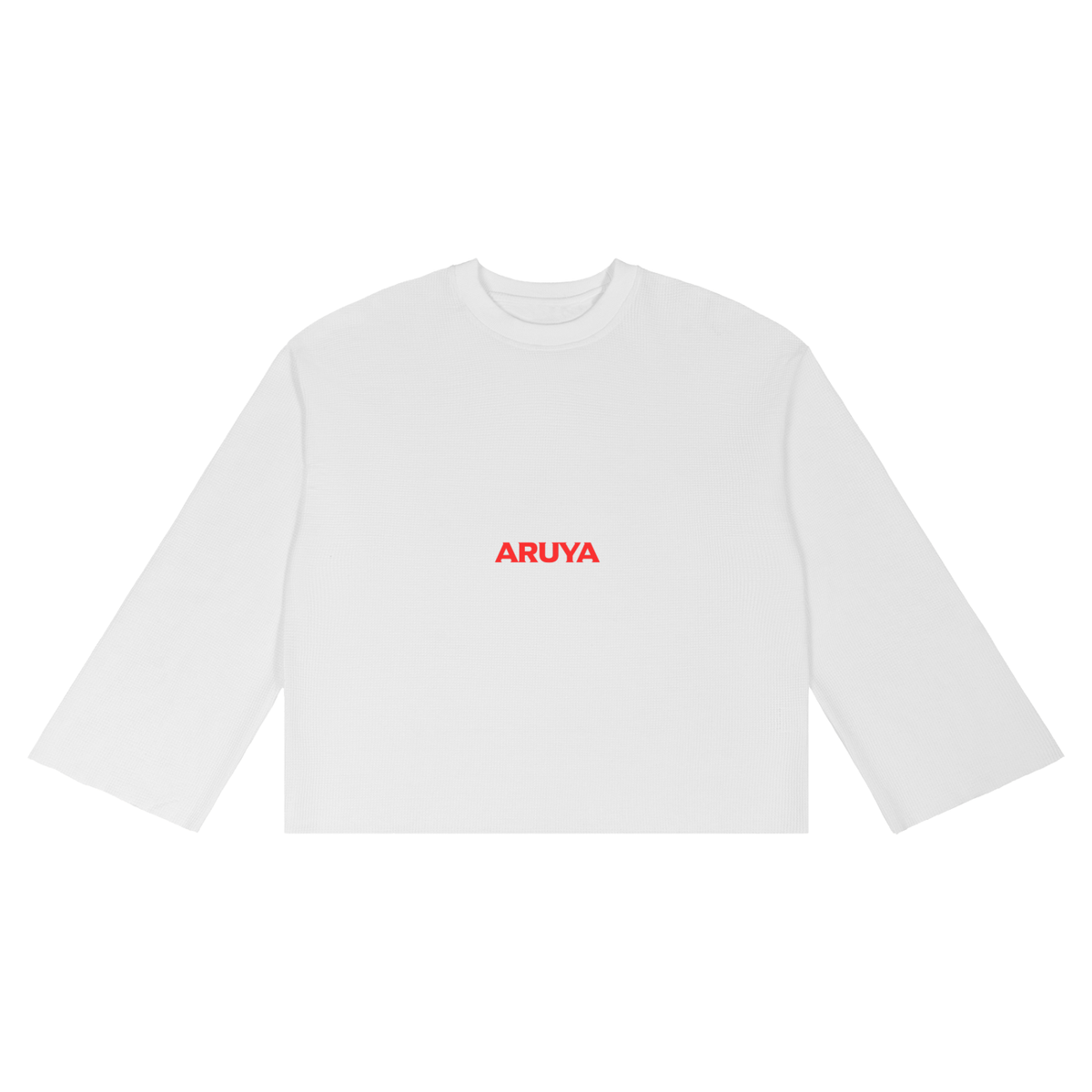 WHITE U LINE LONG SLEEVE