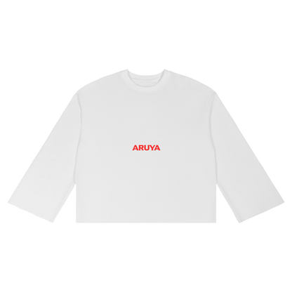 WHITE U LINE LONG SLEEVE