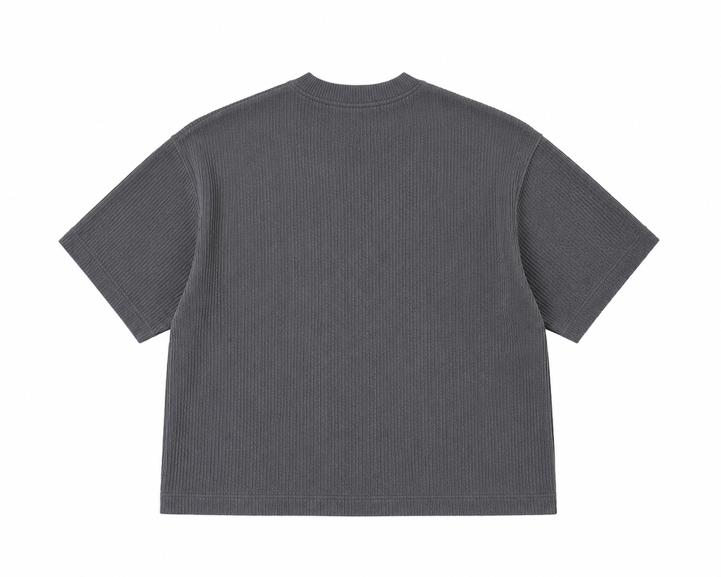 LOFI LINED TEE CHARCOAL