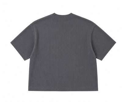 LOFI LINED TEE CHARCOAL