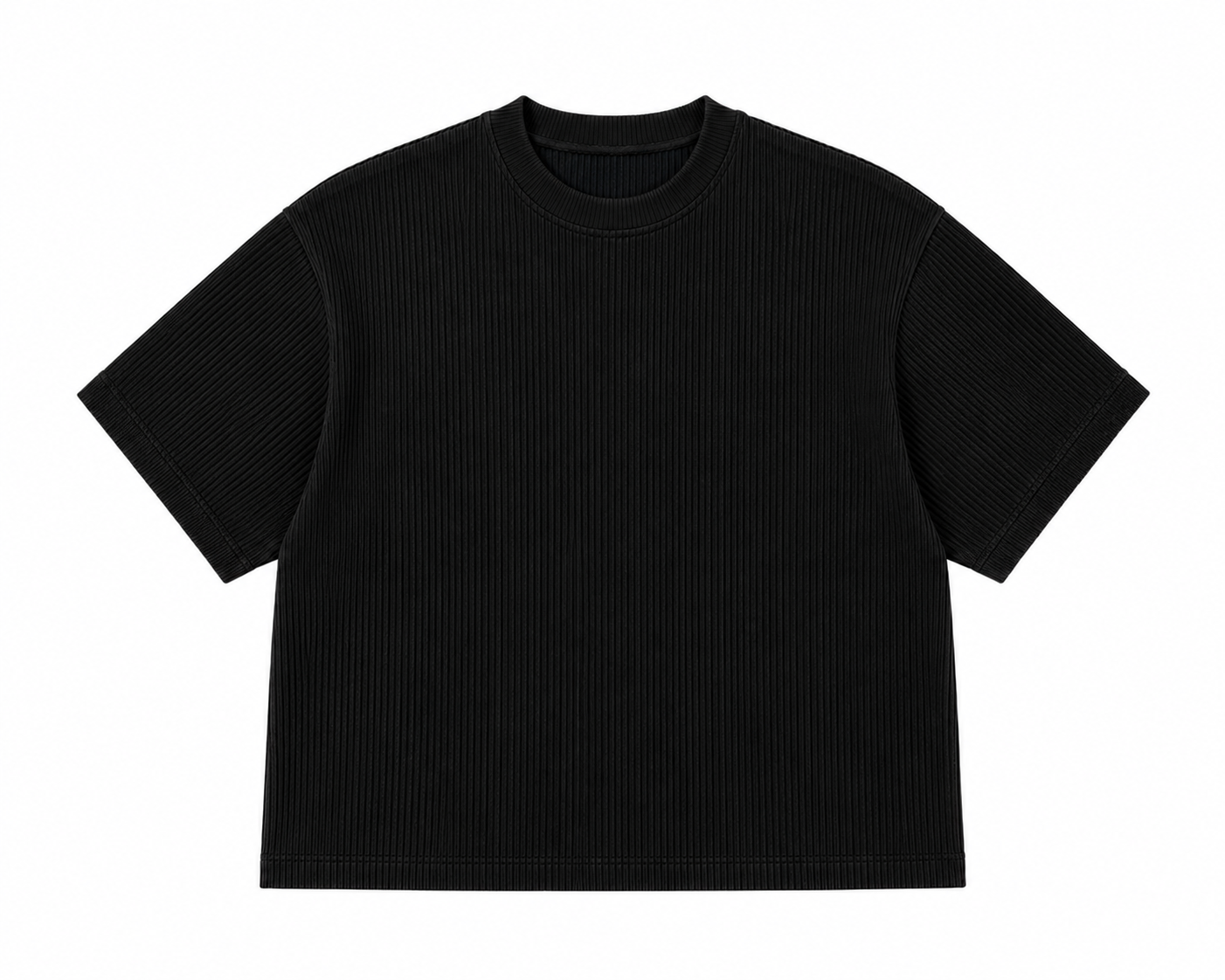 LOFI LINED TEE BLACK